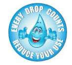 Image of every drops counts--save water logo