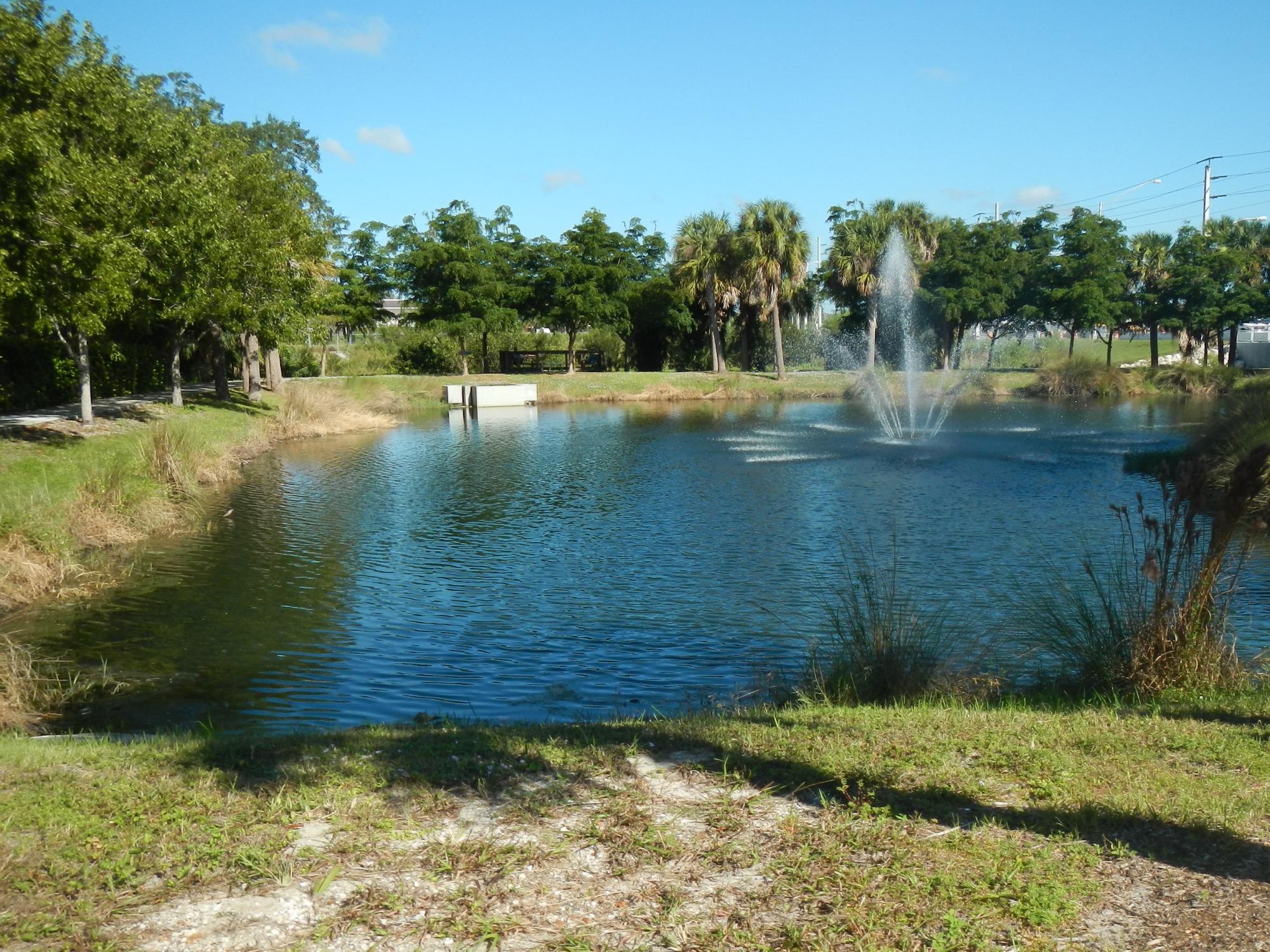 picture of a retention pond