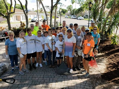 Ponce De Leon Park volunteers at Make a Difference Day 2018