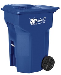 roll out blue recycling cart