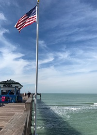 New Pier flagpole