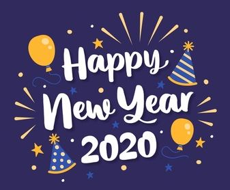 Happy New Year 2020 graphic