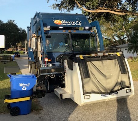 Recycle Cart on the truck