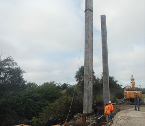 Capri Isles Bridge pile driving 2.21.20