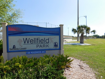 Wellfield Park sign