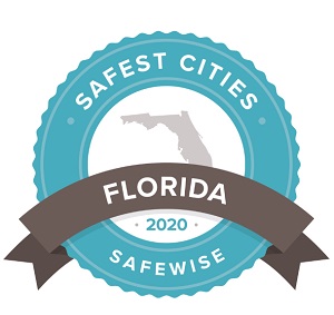 Safest Cities 2020 badge