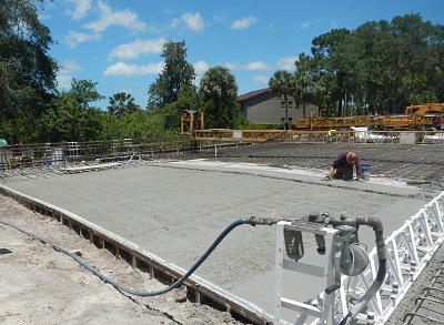 Capri Isles Bridge cement work May 2020