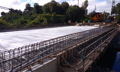 Capri Isles Bridge deck pour 5.16.2020