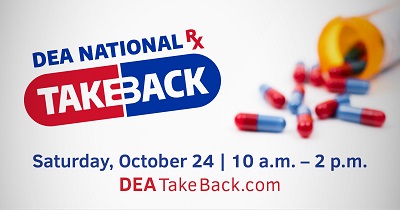 DEA Drug Take Back Day graphic 2020