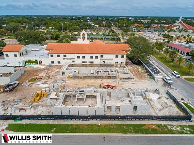 COV Fire Station 1-City Hall Expansion aerial Oct. 2020