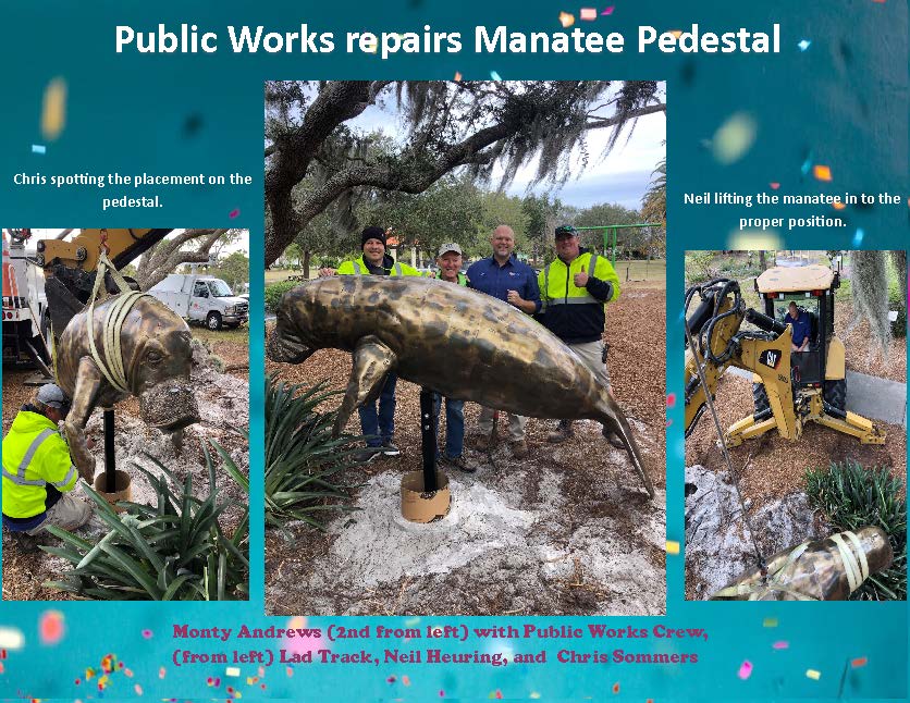 Manatee Pedestal Repair Jan 2022 