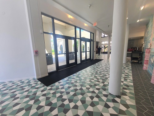 City Hall lobby and doors August 2022