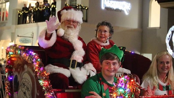 Santa in the 2019 Holiday Parade