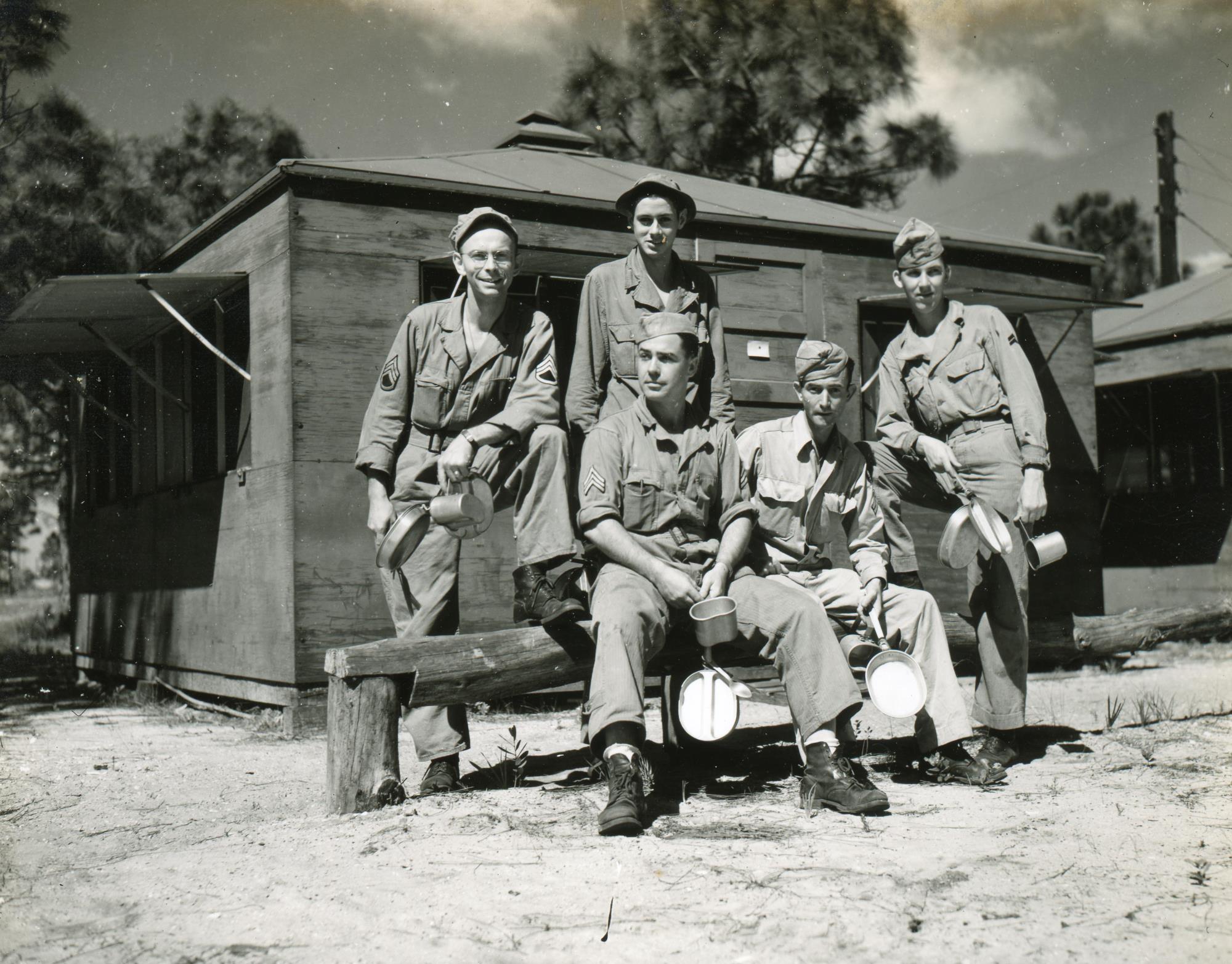 Soldiers at Air Base