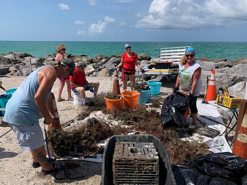 South Jetty cleanup topside