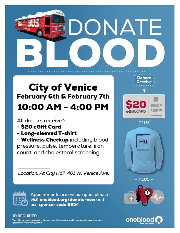 City of Venice blood drive 2.6-7